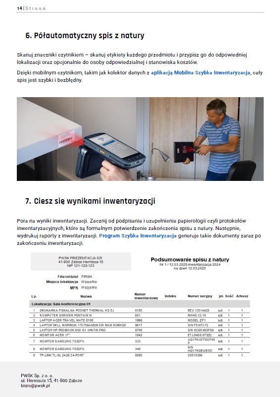 Strona ebooka nr 9 jak zrobić inwentaryzację